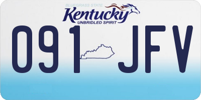 KY license plate 091JFV