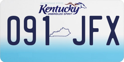 KY license plate 091JFX