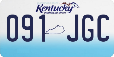 KY license plate 091JGC