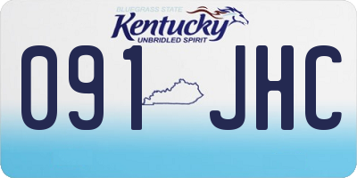 KY license plate 091JHC