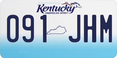 KY license plate 091JHM