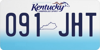 KY license plate 091JHT