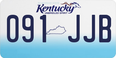 KY license plate 091JJB