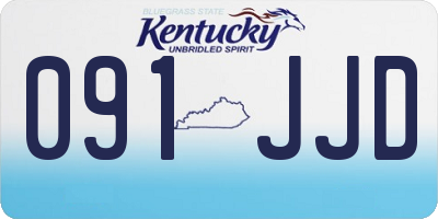 KY license plate 091JJD