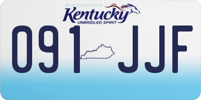 KY license plate 091JJF