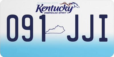 KY license plate 091JJI