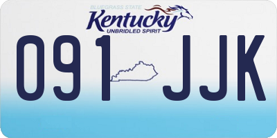 KY license plate 091JJK