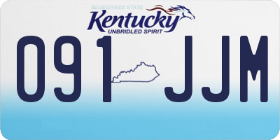 KY license plate 091JJM