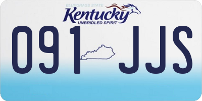 KY license plate 091JJS
