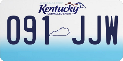 KY license plate 091JJW