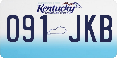 KY license plate 091JKB