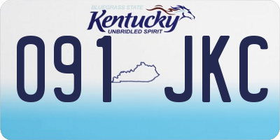 KY license plate 091JKC