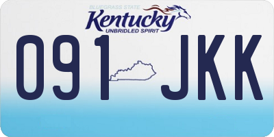 KY license plate 091JKK