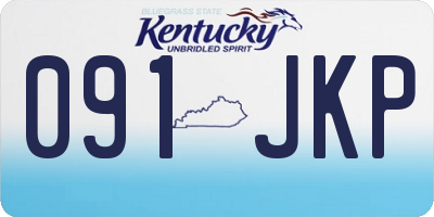 KY license plate 091JKP