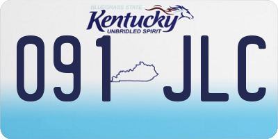 KY license plate 091JLC