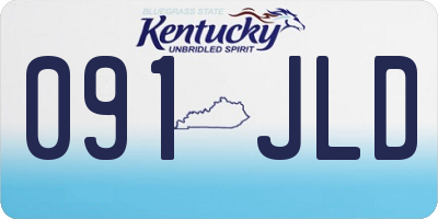 KY license plate 091JLD