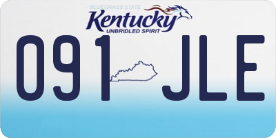 KY license plate 091JLE