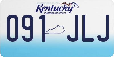 KY license plate 091JLJ