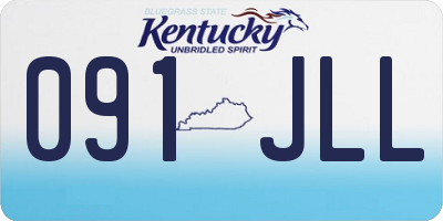 KY license plate 091JLL