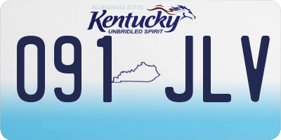 KY license plate 091JLV