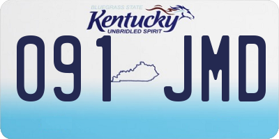 KY license plate 091JMD