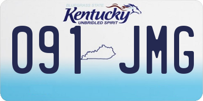 KY license plate 091JMG