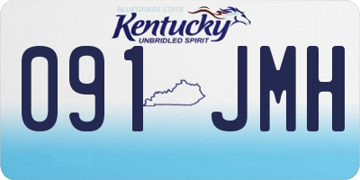 KY license plate 091JMH
