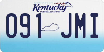 KY license plate 091JMI