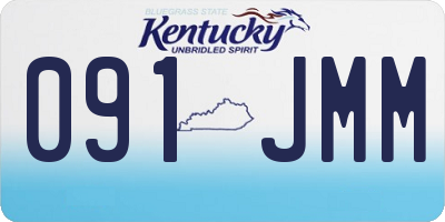 KY license plate 091JMM