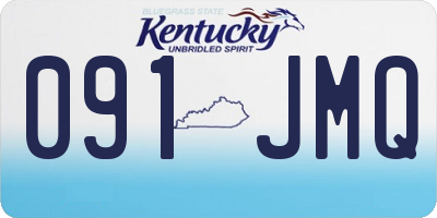 KY license plate 091JMQ
