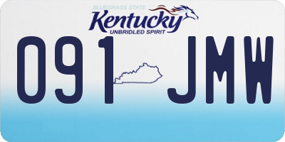 KY license plate 091JMW
