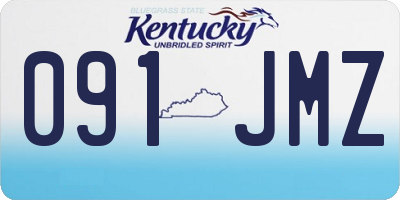 KY license plate 091JMZ