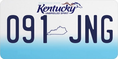 KY license plate 091JNG