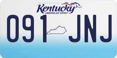 KY license plate 091JNJ
