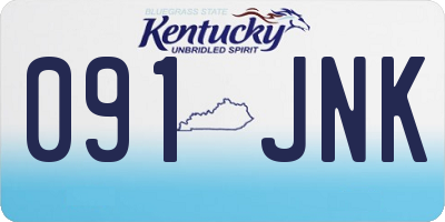 KY license plate 091JNK