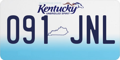 KY license plate 091JNL