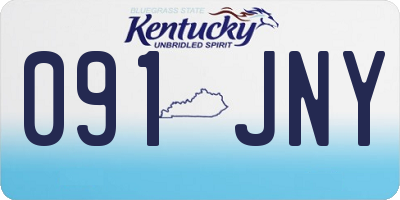 KY license plate 091JNY