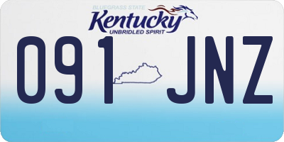 KY license plate 091JNZ