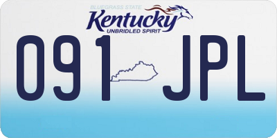 KY license plate 091JPL