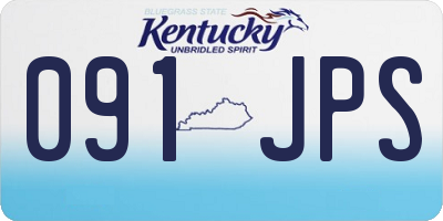 KY license plate 091JPS
