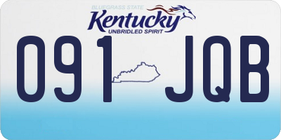 KY license plate 091JQB