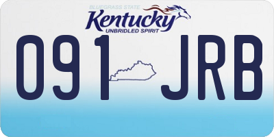 KY license plate 091JRB