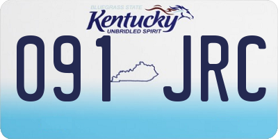 KY license plate 091JRC