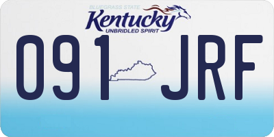KY license plate 091JRF