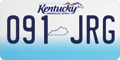 KY license plate 091JRG