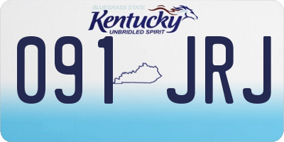 KY license plate 091JRJ