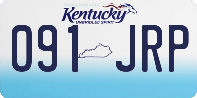 KY license plate 091JRP
