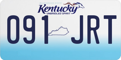 KY license plate 091JRT