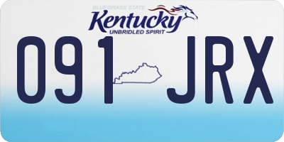 KY license plate 091JRX
