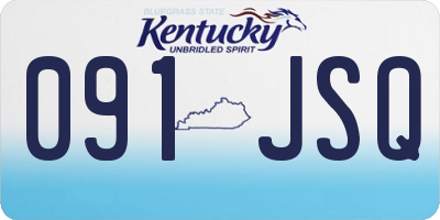 KY license plate 091JSQ